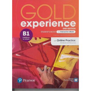 GOLD EXPERIENCE B1 SBK AND IBK WITH ONLINE PRACTICE 2ND EDITION + APP - Boyd, Elaine