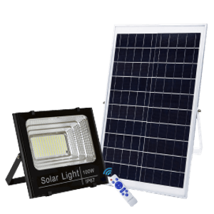 Reflector Solar Nexum 100W con Panel Solar Para Exteriores