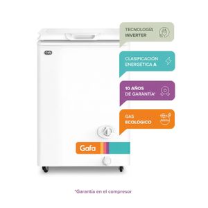 Freezer Horizontal Gafa Inverter 117 Litros Blanco Fghi100b-s