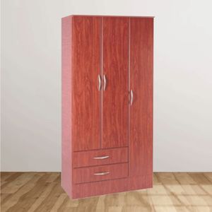 Placard 0.92 Mts 3 Puertas 2 Caj. Platinum Cedro