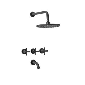 Griferia De Ducha Peirano Black Velvet 80-190p Transferencia