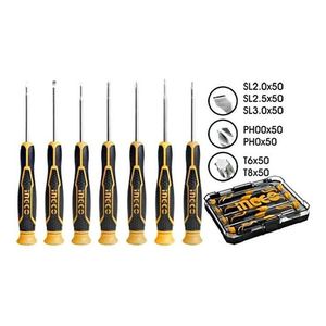 Set De Destornilladores De Precisión 7 Piezas Ingco Hksd0718