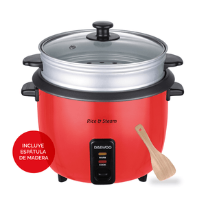 Olla Arrocera y Vaporera Daewoo roja