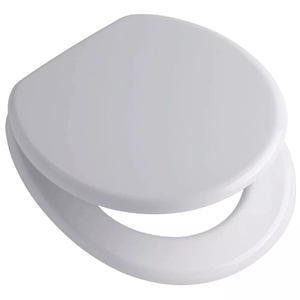 Asiento Para Inodoro Ferrum Traful Tsx De Hdf Con Forma Redonda Blanco Liso