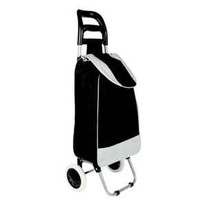 Carrito de Compras Combinado Negro y Gris