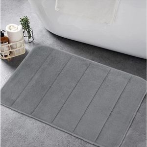 Alfombra de baño memoy foam GRIS