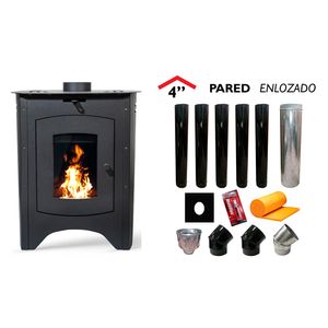 Salamandra Tromen Austral 7000 + KIT ENLOZADO - PARED 4"