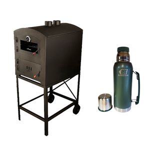 Combo Horno Tromen A Leña Tango Apoyo + Pie + Termo Lusqtoff