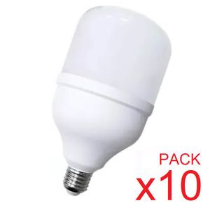 LAMPARA LED ALTA POTENCIA HI-POWER 40W E27 LUZ DIA TBCin Pack x10