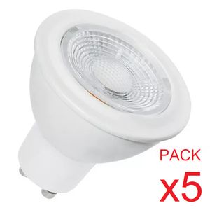 LAMPARA DICROICA LED DIMERIZABLE 7W LUZ DIA TBCin Pack x5