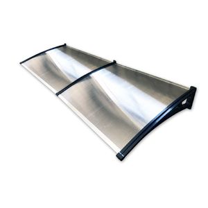 alero de policarbonato de 70x240 cm para puertas y ventanas