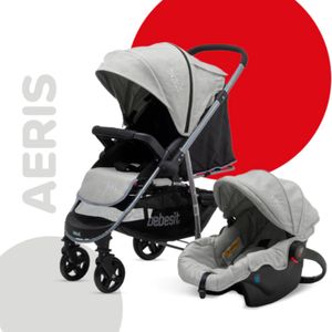 Coche De Paseo Bebesit Aeris Portabebe/butaca Gris 1390ts