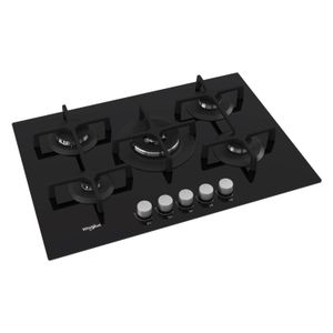 Anafe A Gas Whirlpool 73 CM Vitrocerámico Negro Goa7523/nb