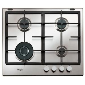 Anafe A Gas Whirlpool 60 CM Acero Inoxidable Gma6422x