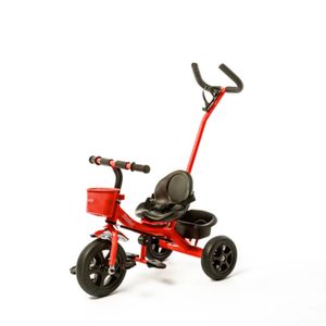 Triciclo Bebesit Con Barral De Acero Rojo Sl-1701b