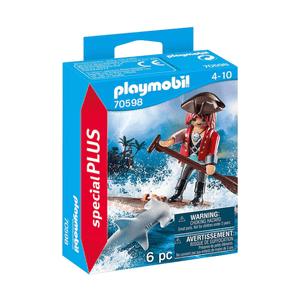 Pirata con balsa y tiburón martillo 70598 Playmobil