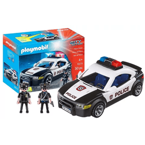 Playmobil 5673 Auto Policía con luz, 2 figuras y Accesorios Intek