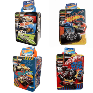 Valija Metálica  Hot Wheels para 18 Autos 4 colores diferentes Intek