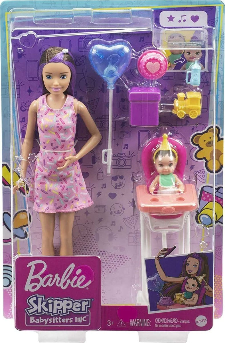 Barbie Muñeca Skipper Niñera Fiesta Cumpleaños Grp40 Mattel - Provincia  Compras