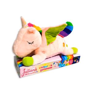Peluche  Unicornio Luminoso Juliana Color Rosa