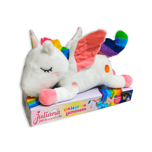 Peluche Unicornio Luminoso Juliana Color Blanco