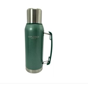 Termo Acero Inoxidable Explorer 1 Litro Manija Pico Apto Sta Verde