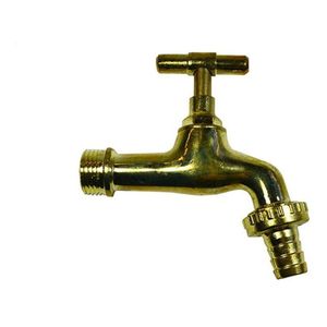 Canilla De Bronce 3/4  Con Cuerito Dubai Evol1135