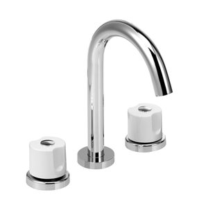 Griferia Lavatorio Peirano MALBA 60059 de Baño Cromado y Blanco