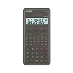 CALCULADORA CIENTIFICA CASIO FX-82MS - NEGRO 2° EDICION 240 FUNCIONES 102 DIGITOS PILA AA