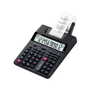 CALCULADORA DE ESCRITORIO CASIO HR-100RC -NEGRO IMPRESORA 12 DIGITOS 2 LPS