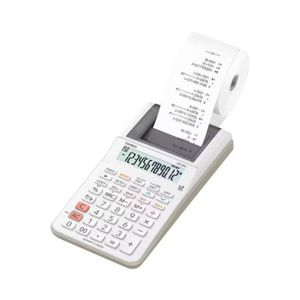 CALCULADORA DE ESCRITORIO CASIO HR-8RC -BLANCO IMPRESORA 12 DIGITOS 2 LPS