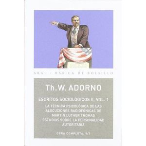ESCRITOS SOCIOLOGICOS II PRIMERA PARTE OBRA COMPLETA 9 1 - Adorno, Theodor W.