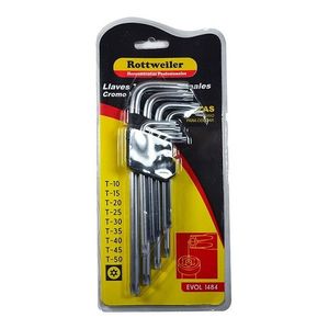 Juego De Llaves Torx Largas X 9 Piezas Rottweiler Evol1484