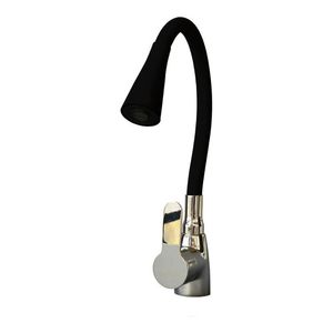 Canilla Monocomando Pico De Goma Negro Prego Preg9012