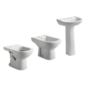 Inodoro corto + bidet 1 agujero + bacha Ferrum Bari