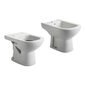 Inodoro corto + bidet 1 agujero Ferrum Bari