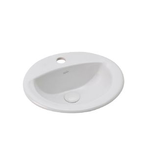 Bacha baño lavatorio 1 agujero Ferrum Oval L239S