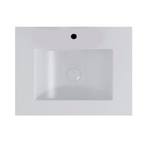 Bacha Baño Rectangular Ferrum Cadria Lx71f-b Apoyo 75cm 1ag