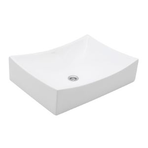 Bacha baño lavatorio rectangular Ferrum Milos LK143