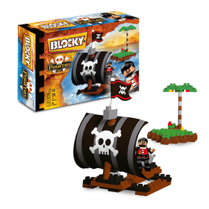 Blocky Balsa Pirata 78 Piezas  01-0637 Dimare