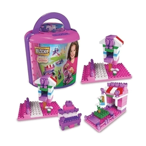 Balde Ciudad Encantada 100 Piezas - Blocky (01-0629) Dimare