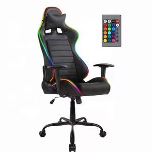SILLA GAMER IN7009 LUZ RGB RECLINA CAMA 160º