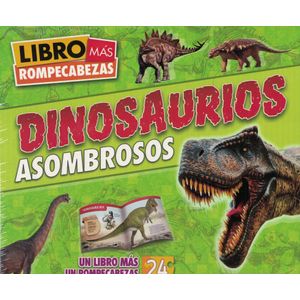 DINOSAURIOS ASOMBROSOS LIBRO MAS ROMPECABEZAS - Anonimo