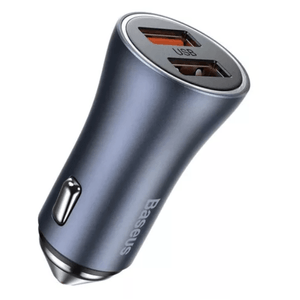 Cargador Usb Dual Para Auto Baseus A01329 Turbo Rapida 40w