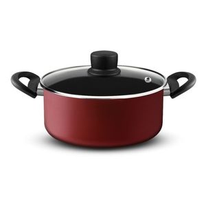 Olla Antiadherente 24 Cm Tefal Red Surprise Con Tapa Teflón