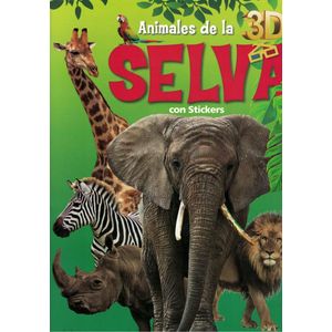 ANIMALES DE LA SELVA CON STICKERS 3D - Becco, Alejandra