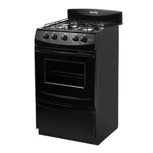 Cocina Escorial Candor Gas Natural 4 Hornallas Negra.