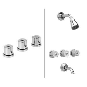 Set Griferia Peirano Malba Bidet Ducha  Cromo