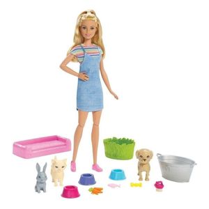 Muñeca Barbie Baño De Mascotas Fxh11 Mattel
