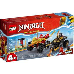 Lego Ninjago Batalla En Coche Y Moto De Kai Y Ras 71789